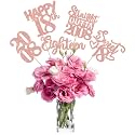 15 PCS 18th Birthday Centerpiece Sticks Eighteen Happy 18th Straight Outta 2008 Table Flower Centerpieces Sticks Cheers to 18 Floral Decorations for 18th Birthday Party Centerpieces Supplies Rose Gold