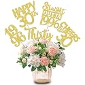 15 PCS 30th Birthday Centerpiece Sticks Thirty Happy 30th Straight Outta 1996 Table Flower Centerpieces Sticks Cheers to 30 Floral Decorations for 30th Birthday Party Centerpieces Supplies Gold