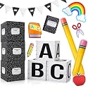15 Pcs Giant Back to School Decorations Classroom Theme Party Photo Props