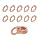 15 PCS Oil Drain Plug Gasket, 14mm Copper Oil Drain Plug Washer Gaskets Seals Replacement, Crush Washer Oil Drain Plug for OEM PN Part 007603-014106, Car Accessories