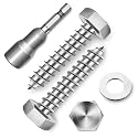 (15-Set) 5/16 x 1-1/2" Lag Screws, Stainless Steel Heavy Duty Hex Head Lag Bolts for Wood, ASME B18.2.1 Commercial/Industrial Grade Mounting Screws Bolts Kit by Marysino