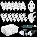 15 Sets White Christmas Light Weatherproof Gaskets and Plug Covers
