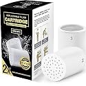 15-Stage Replacement Premium Filter Cartridge 2-Pack (No Housing), Compatible with Any Shower Filter of Similar Design Universal High Output (2 x Replacement Cartridge)