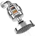 Premium ABS Chrome Finish Shower Head and 15 Stage High Pressure, 5 Spray Settings Shower Filter Combo with Hard Water Softener Cartridge for Removing Chlorine and Harmful Substances