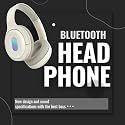 [15 Years Warranty Stereo Bluetooth Headphones with Comfort Cushion Over-Ear Design and Active Noise canceling Technology. A Great Choice for Audio and prolonged Listening Sessions