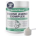 150-Day Supply Horse Amino Acid Supplement - Equine Amino Complex for Muscle, Topline & Recovery Support - Supports Strength, Tissue Repair & Vitality - Daily Horse Supplement Powder