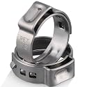 OURU 150 Pack 1/2 Inch Pex Clamps,304 Stainless Steel Pex Cinch Clamps Stepless Pex Crimp Rings PEX fittings Pinch Clamps,Single Ear Hose Clamps for Pex Tubing Pipe