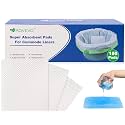 150 PCS Bedside Commode Absorbent Pads for Adult Toilet Chair Bucket