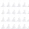 MUXGOA 150 Pcs Bookmark Tassels for Crafts,Key Chain Mini Tassels for Jewelry Making &amp; Graduation Book Marks(White)