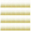 MUXGOA 150 Pcs Bookmark Tassels for Crafts,Key Chain Mini Tassels for Jewelry Making &amp; Graduation Book Marks(Light Gold)
