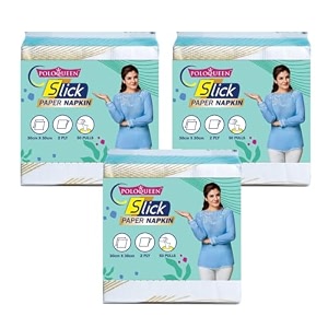 150 pulls tissue paper for face pack of 3 x 50 pulls dinner napkins disposable car tissue sheets  poloqueen
