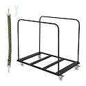 1500 LB Folding Table Cart with Wheels,Heavy Duty Utility Dolly Cart for Transporting Tables, Wall Panels, Plywood | Event, Hotel, Warehouse & Factory Use