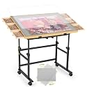 1500 Piece Rotating 4-Tilting-Angle Puzzle Table with Metal Lazy Susan