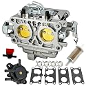 15003-2972 Carburetor Compatible with Kawasaki FD731V FD731VAS FD730V FD730VAS Engines with Fuel Pump Fuel Filter Gaskets Replaces #15003-2974, 15004-2063