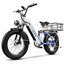 1500W Electric Bike for Adults,48V 20/25/60Ah Removable Battery Max Range 80Miles Electric Bicycle,20''×4" Fat Tire Ebike,Adult Electric Bicycles for Commute Beach Snow,E-Bike UL Certified