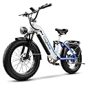 1500W Electric Bike for Adults,48V 20/25/60Ah Removable Battery Max Range 80Miles Electric Bicycle,20''×4" Fat Tire Ebike,Adult Electric Bicycles for Commute Beach Snow,E-Bike UL Certified