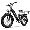 1500W Electric Bike for Adults,48V 20/25/60Ah Removable Battery Max Range 80Miles Electric Bicycle,20''×4" Fat Tire Ebike,Adult Electric Bicycles for Commute Beach Snow,E-Bike UL Certified
