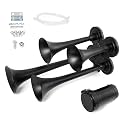 Train Horn for Truck with Compressor, Loud 4 Trumpet Air Horn for Truck