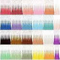 MUXGOA 154 Pcs Bookmark Tassels Bulk for Crafts,Key Chain Mini Tassels for Jewelry Making &amp; Graduation Book Marks(22 Colors, 7 Pcs of Each)
