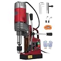 1550W Magnetic Drill Press, 1.57" Boring Diameter Portable Mag Drill Press, 820 RPM, 2922 Lbf/13000n, 11Pcs Bits &amp; Twist Drills Adapter for Home Workshop &amp; Industrial Metalworking