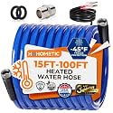 30FT Heated Water Hose for RV,-45 ℉ Antifreeze 4.0 Upgraded Heated Water Hose，Rv Hoses with Fittings, Rv Accessories