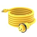 15FT 30-Amp to 15-Amp 110V Marine & RV Extension Cord, NEMA 5-15P to L5-30R