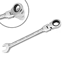 15mm Flex Head Ratchet Wrench 12 Point Chrome Vanadium Spanner