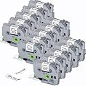 15Pack Compatible with Brother PTouch 24mm 0.94 TZe-251 Label Maker TZ Tape