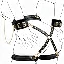 15PCS BDSM Kit for Couples – Complete Bondage Restraints Set with Nipple Clamp Necklace, Handcuffs, Cuffs, Blindfold, Adult Toys and Sex Toys Accessories