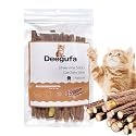 [ 15pcs Silvervine Sticks for Cats, Matatabi Cat Chew Sticks, Catnip Toys, Wooden Dental Sticks for Indoor Cats, Kitty, Kitten Teething Interactive Wand Toys