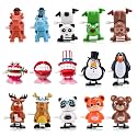 EEOCWF 15pcs Wind Up Toys for Kids, Assorted Animals Walking Jumping Clockwork Toys, Classroom Rewards Staff Appreciation Gifts Birthday Party Favors Treasures Box Goody Bag Fillers Windup Bulk Toys
