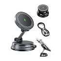 15W Wireless Fast Charger Car Phone Mount Holder with Vacuum