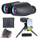 15x30 Compact Binoculars for Adults High Power with Phone Adapter & Tripod