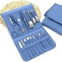 16-in-1 Stainless Steel Manicure & Pedicure Kit – Complete Nail Grooming Set with Clippers, Cuticle Trimmer & Travel Case – Professional Nail Care for Men & Women (Multicolor)