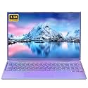 16" Laptop Ultra-Narrow bezels 2.5K FHD(2560x1600) IPS Screen, Celeron N5095,12G RAM, 1TB SSD, 7-Color Backlit Keyboard, Fingerprint Reader, Lightweight for Study Work &amp; Play (Purple, 512, GB)