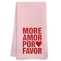16" x 24" Valentine's Day Kitchen Towels - More Amor por Favor - Valentine's Day Decorative Kitchen Towels, Western-Style Bathroom Towels, Farmhouse Decor, Wedding Gifts (2Pcs) - A04