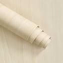16"x78.7" Light Oak Contact Paper Cream White Wood Furniture Wrapping Paper Self Adhesive No Bubble Cabinet Film Vinyl Wrap Textured Peel and Stick Wallpaper Renter Friendly for Countertop