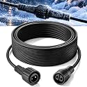 16.4FT 2 Pin Extension Cord IP65 Waterproof for String Lights 1 Pack(Black)