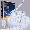 16.4FT Bright White LED Strip Lights, Cool White 300 LEDs 6500K Waterproof Light Strip LED Lights for Bedroom, Kitchen Cabinets, Living Room, ETL Adapter Included(6500K Bright White, 16.4FT)