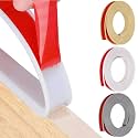 16.4ft U-Shape Edge Banding, HeiPen Self Adhesive Rubber Edge Trim, TPE Flexible Furniture Edge Protector for Wood Veneer Cabinet Repair Furniture Restoration (30mm, White, 1)