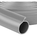 16.5FT Garage Door Bottom Seal Rubber 0.19" P Bulb Bottom Garage Weather Stripping for Single Channel, Flexible Weatherproof Replacement Strip Seal Fits 16.5FT Wide (16.5FT, Gray)