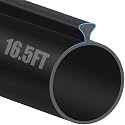 16.5FT Garage Door Seals Bottom Rubber, 0.2" Triangle Weather Stripping Seals for Single Track Weatherproofing Threshold Replacement Strip Fits 16.5FT Wide or Smaller Doors (16.5FT, Black)