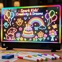 16.6" LED Drawing Board for Kids, Rechargeable Light Up Drawing Tablet