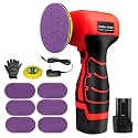Cordless Electric Sander with 36PCS Sandpapers, 3500 RPM, 2000mAh Battery, Lightweight & Compact Design for Wood, Metal, Paint Removal, and DIY Projects