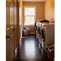【16 Anti-Slip Stickers Included】 2'×5' Clear Plastic Floor Runner, Waterproof Clear Carpet Runner, Wipeable Vinyl Runners, Non Slip Vinyl Floor Runners for Laundry Room, Easy Clean Rug Protector Mat