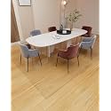 【16 Anti-Slip Stickers Included】 5'×7' Clear Vinyl Rugs for The Floor, Waterproof Vinyl Floor Mat, Plastic Floor Protector for Hardwood, Wipeable Clear Carpet Protector for Under Dining Table/Bedroom