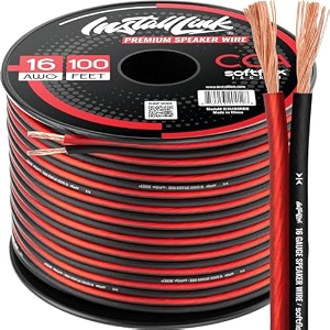 16 awg gauge speaker wire cable stereo car or home theater cca 100 feet by install link