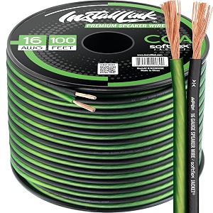 16 awg gauge speaker wire cable stereo car or home theater cca 100 feet by install link
