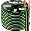 16 AWG Gauge Speaker Wire Cable Stereo, Car or Home Theater, CCA (100 Feet) by Install Link