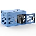 16-Device Laptops Charging Cabinet, Locking Charging Station for Chromebook iPads, Tablet Charging Storage Box for Classroom Library Office, Lock Laptop Charging Storage Cabinet, Blue